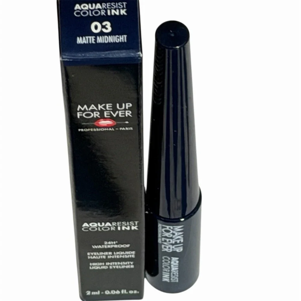 Make Up For Ever Aqua Resist Color Ink Liquid Eyeliner 03 Matte Midnight